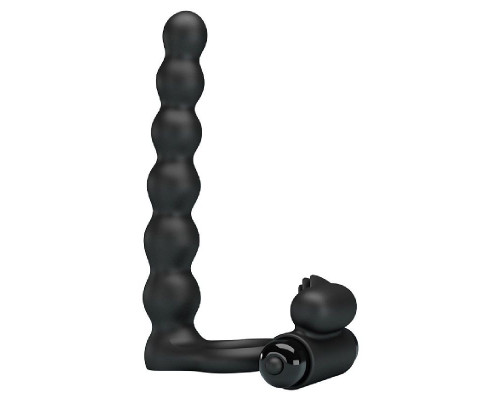 Заказать Черная насадка для двойной стимуляции Hercules Penis Sheath III - 15,3 см.