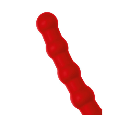 Красная насадка на пенис для двойного проникновения - 19,5 см.
