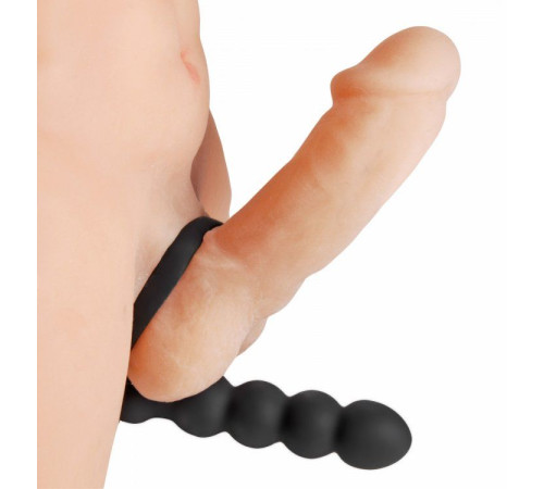 Насадка для двойного проникновения Double Fun Cock Ring with Double Penetration Vibe