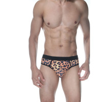 Сексуальные мужские трусы-джоки с леопардовым принтом