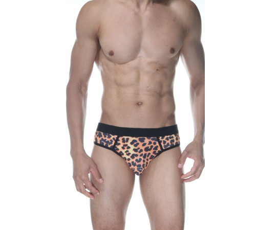 Сексуальные мужские трусы-джоки с леопардовым принтом