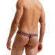 Заказать Мужские трусы-тонги с леопардовым принтом Micro Touch Thong