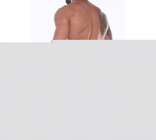 Мужские трусы-стринги с голубым принтом