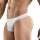 Заказать Белые перфорированные трусы-тонги Clever Ambar Thong