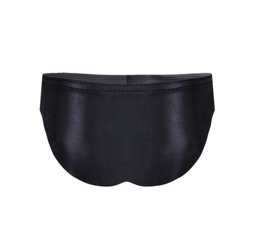 Черные эффектные мужские трусы-слипы