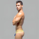 Синие мужские трусы-стринги с двойными бретелями