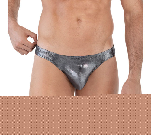 Серебристые трусы-тонги Chakra Thong