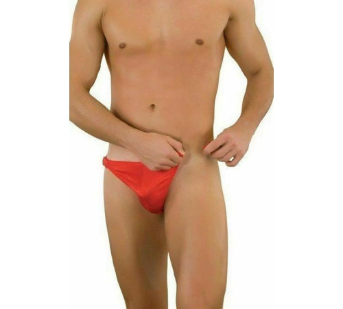 Мужские красные трусы-тонги на застежке