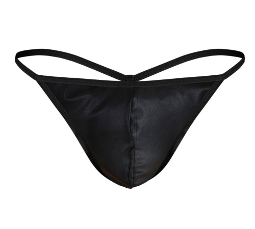 Черные мужские трусы-стринги Darkzone