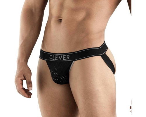 Заказать Черные перфорированные трусы-джоки Clever Ambar Jockstrap Заказать Черные перфорированные трусы-джоки Clever Ambar Jockstrap