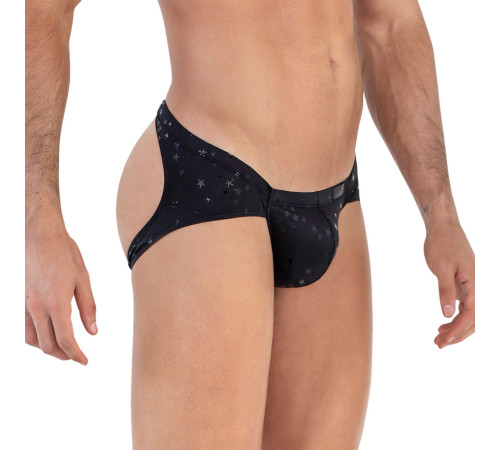 Черные трусы-джоки со звездочками Illusion Jockstrap