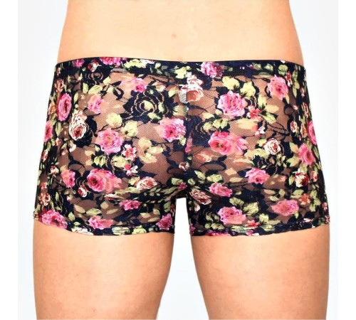 Мужские сетчатые трусы-боксеры с розами Rose Boxer