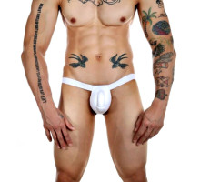 Мужской пуш-ап вкладыш белого цвета