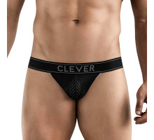 Черные перфорированные трусы-джоки Clever Ambar Jockstrap
