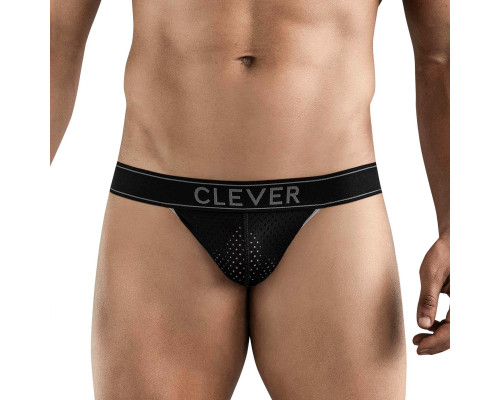 Заказать Черные перфорированные трусы-джоки Clever Ambar Jockstrap Заказать Черные перфорированные трусы-джоки Clever Ambar Jockstrap