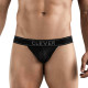 Заказать Черные перфорированные трусы-джоки Clever Ambar Jockstrap