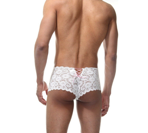 Мужские кружевные трусы-хипсы