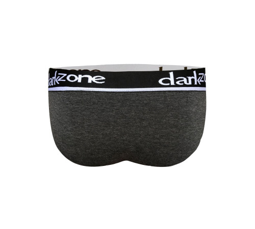 Темно-серые мужские трусы-брифы с вырезом