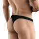 Заказать Черные перфорированные трусы-тонги Clever Ambar Thong