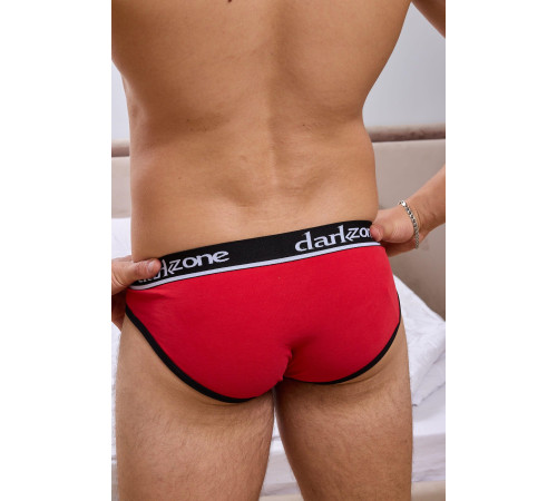 Красные мужские трусы-брифы с вырезом
