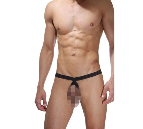 Мужские стринги с открытой интимной зоной