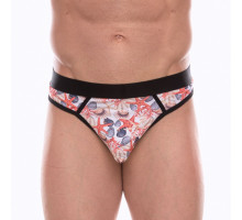 Мужские трусы-стринги с принтом в виде разноцветных ракушек