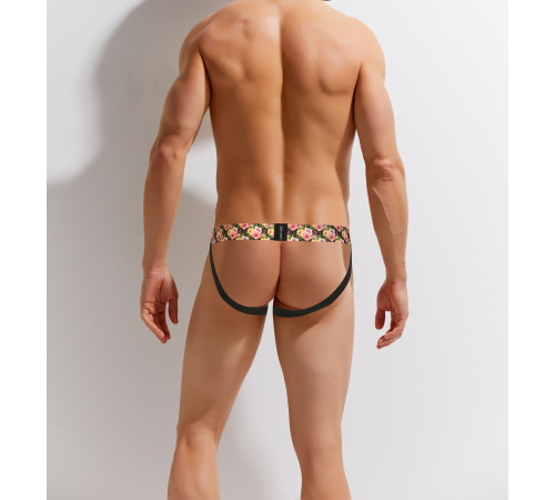 Сексуальные трусы-джоки Gauvine с цветочным принтом на резинке
