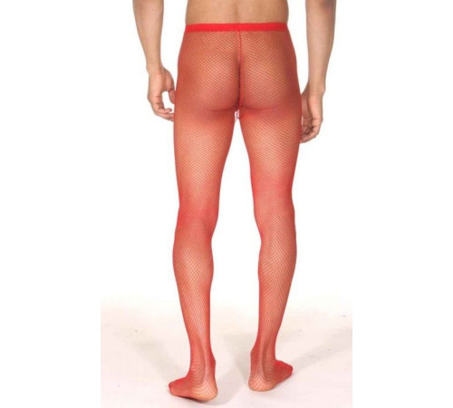 Мужские колготы в сеточку с интимным доступом