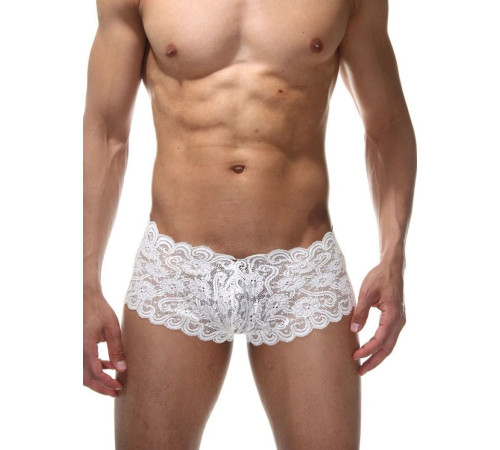 Мужские кружевные трусы-хипсы