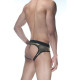 Сексуальные золотистые блестящие трусы-джоки