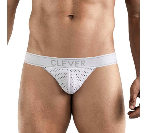 Белые перфорированные трусы-джоки Clever Ambar Jockstrap