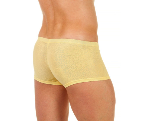 Заказать Мужские трусы-хипсы из ткани с текстурой змеиной чешуи Snake Yellow Boxer Заказать Мужские трусы-хипсы из ткани с текстурой змеиной чешуи Snake Yellow Boxer