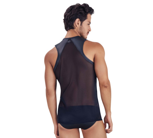 Черная прозрачная мужская майка Audacy Tank Top