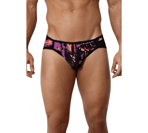 Черные принтованные трусы-джоки Natura Jockstrap