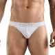 Заказать Белые перфорированные трусы-тонги Clever Ambar Thong