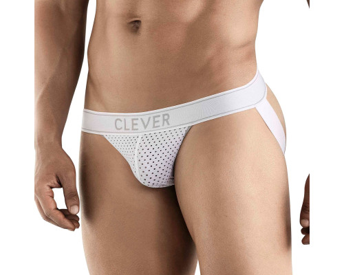 Заказать Белые перфорированные трусы-джоки Clever Ambar Jockstrap Заказать Белые перфорированные трусы-джоки Clever Ambar Jockstrap