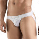 Заказать Белые перфорированные трусы-джоки Clever Ambar Jockstrap