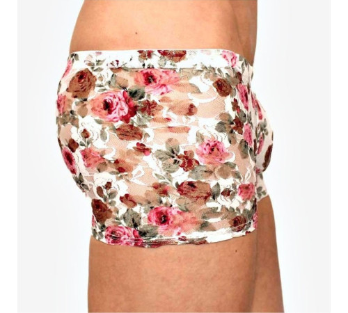 Мужские сетчатые трусы-боксеры с розами