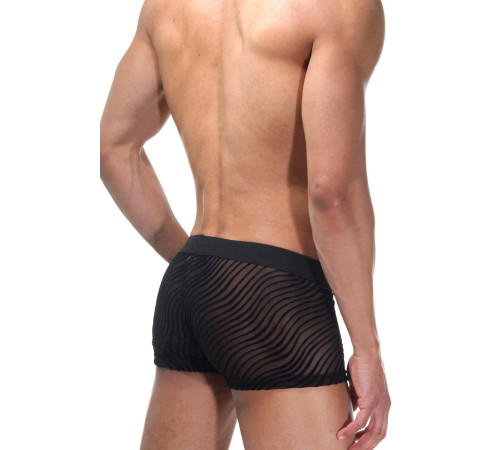 Черные полупрозрачные трусы-хипсы