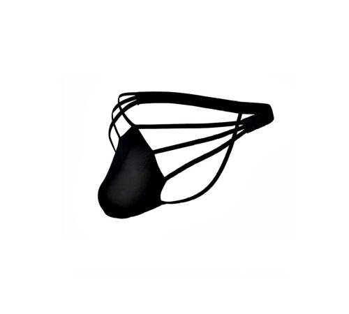 Черные сексуальные трусы-стринги на тонких бретелях