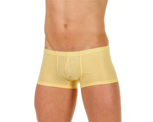 Заказать Мужские трусы-хипсы из ткани с текстурой змеиной чешуи Snake Yellow Boxer Заказать Мужские трусы-хипсы из ткани с текстурой змеиной чешуи Snake Yellow Boxer