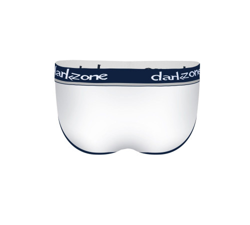 Белые мужские трусы-брифы с вырезом