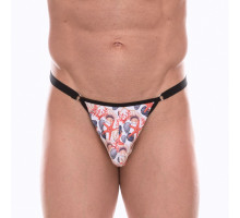 Мужские трусы-тонги с принтом в виде разноцветных ракушек