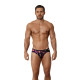Заказать Черные принтованные трусы-джоки Natura Jockstrap