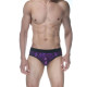 Сексуальные фиолетовые блестящие трусы-джоки