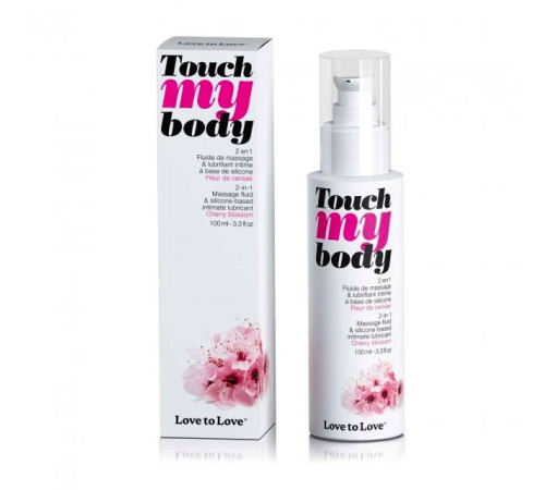 Силиконовый лубрикант 2-в-1 Touch My Body с ароматом вишнёвого цвета - 100 мл. Силиконовый лубрикант 2-в-1 Touch My Body с ароматом вишнёвого цвета - 100 мл.
