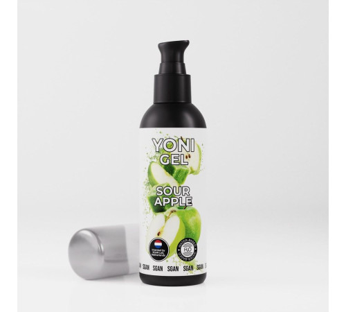 Лубрикант для орального секса SGAN со вкусом кислого яблока - 100 мл.