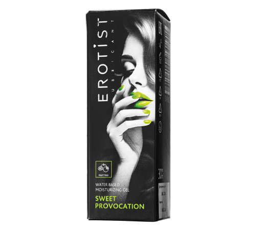 Съедобный гель Erotist Sweet Provocation Fruit Trio со вкусом киви, граната и яблока - 30 мл.