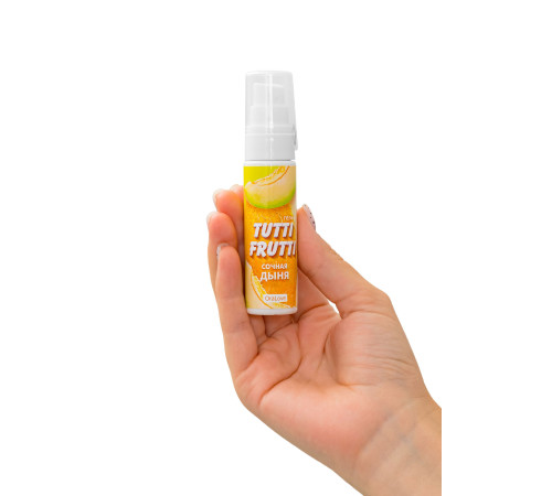 Гель-смазка Tutti-frutti со вкусом сочной дыни - 30 гр.
