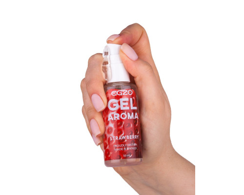 Заказать Интимный лубрикант Egzo Aroma с ароматом клубники - 50 мл.